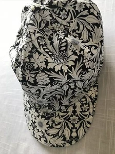 Paisley Baumwolle Mütze Kappe schwarz weiß blau sommerlich cool - Bild 1 von 9