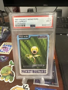Pokemon Japanese Carddass 1997 069 Bellsprout Card 69 Bandai PSA 9 79944361 - Picture 1 of 10