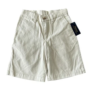 POLO RALPH LAUREN Boys Chino Shorts Sz 6 Khaki Tan Preppy School Uniform NWT - Picture 1 of 6