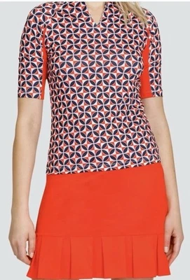 Tail Activewear Women's Khaira Top - Marina Geo Size S NWT - Image 1 of 2