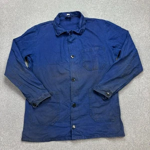 VINTAGE French Jacket Adult Medium Blue Workwear Outdoor Utility Military Mens - Picture 1 of 7