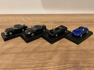 Kyosho UK Sports Car 4Pack Aston Martin DB5 DBS Coupe Jaguar XJR15 TVR Sagaris - Image 1 of 4