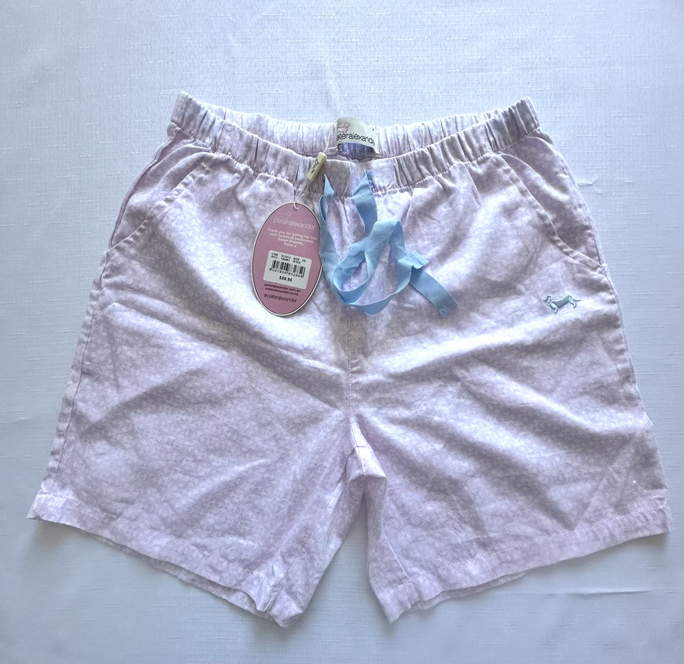 NEW PETER ALEXANDER WOMENS PINK FLORAL COTTON SHORTS XS - image 1 of 1