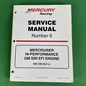 1999 Mercury Racing 90-840283 #6 MerCruiser GM 500 EFI 502 CID Service Manual - Bild 1 von 9