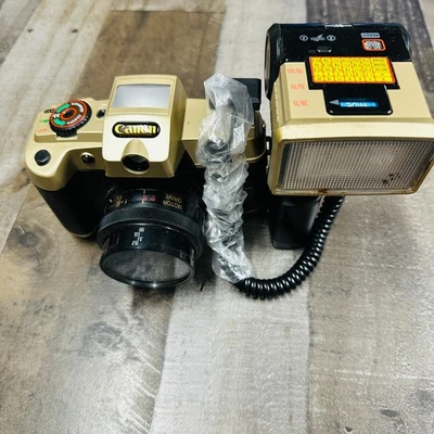 Cámara de 35 mm con motor de reducción de ojos rojos Canon Q5200 de colección como se encuentra tal cual Foto 1 de 4