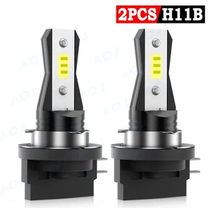 H11B LED Headlight Bulbs Conversion Kit High Low Beam White Super Bright - Picture 1 of 10