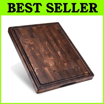 Tabla de cortar | Bo de corte de grano de extremo de nogal negro Foto 1 de 4