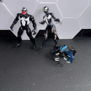 SPIDER-MAN VENOM & BRIDE OF VENOM ACTION FIGURE! 1997 TOY BIZ! - Picture 1 of 4