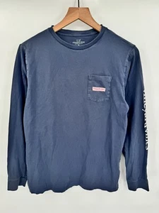 VINEYARD VINES Tee Shirt Boys XL Blue Whale Long Sleeve CHRISTMAS (18) - Picture 1 of 5