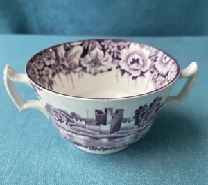 Vintage Enoch Woods CASTLE ‘ROSS’- LOVING CUP Wood & Sons 1930's, deco ,purple - Picture 1 of 12