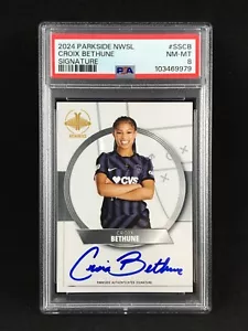 PSA 8 Croix Bethune 2024 Parkside NWSL Vol 1 Auto /399 RC ROY Spirit - Picture 1 of 2