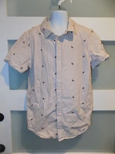 Cactus Boys Flamingo Print Button Down SS Shirt Size 9/10 Boy's - Picture 1 of 3