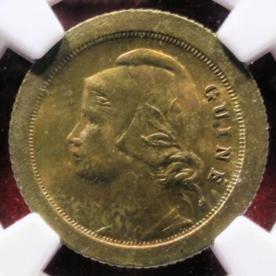 Guinea-Bissau (Portuguese Guinea) 1933 5c in NGC MS 64 RB - Image 1 of 3