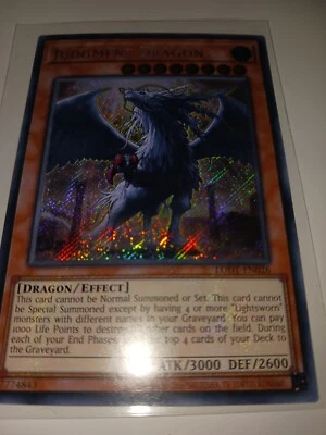 Yugioh: Judgment Dragon - Secret Rare - LODT-EN026 - Near Mint 2024 Reprint - Image 1 of 2