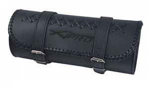 Borsa Barilotto Porta Attrezzi Oggetti Forcella Custom Chooper Nero - Foto 1 di 1