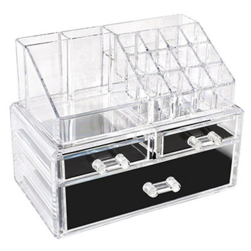 Espositore Organizer Porta Trucco Box Portagioie Cosmetici 3 Cassetti Art. 10256 - Immagine 1 di 1