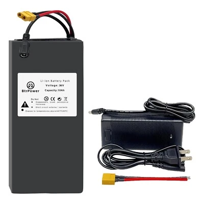 lithium battery 10Ah 36V Ebike  Battery with 3A Charger BMS for Electric Bicycle - Image 1 of 4