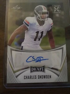 ๐ฅ2021 Leaf Draft CHARLES SNOWDEN AUTO Autograph RC Rookie VIRGINIACAVALIERS ๐ฅ - Picture 1 of 2