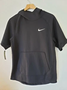 Sudadera con capucha Nike para hombre talla mediana Dri-FIT Spotlight manga corta NUEVA BV3607-010 negra - Imagen 1 de 2