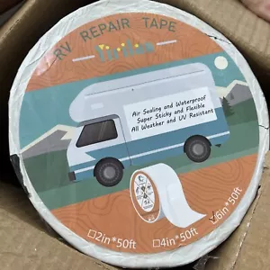 RV Roof Sealant Tape 6 Inch X 50 Feet White Roof Patch for Camper Roof Repair - Picture 1 of 5