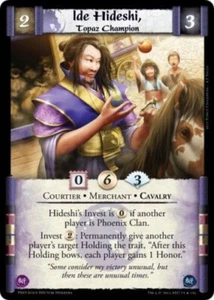 Legend of the Five Rings L5R CCG TNO The New Order Ide Hideshi - Bild 1 von 1