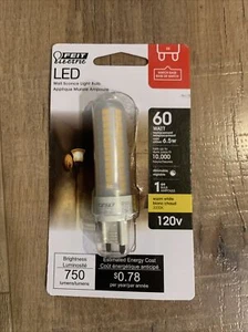 Feit Electric T4 G9 LED Bulb Warm White 60 Watt Equivalence 1 pk - Picture 1 of 1