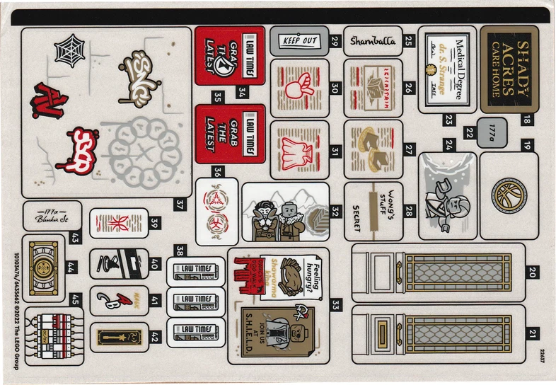 LEGO 76218stk02 MARVEL Sticker Sheet for Set 76218, Sheet 2 - (10103474/6435662) - Bild 1 von 1