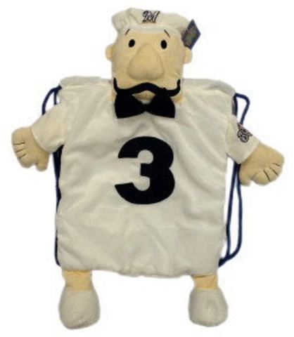 Milwauke Brewers Italian Sausage Backpack Pal [NEW] MLB String Bag Back Sack Cover