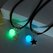 2 pièces pendentif étoile lumineuse brillante collier femmes hommes bijoux cadeau neuf
