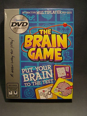 THE BRAIN GAME  10 & UP INTERACTIVE MULTIPLAYER DVD  QUIZ - Image 1 of 4