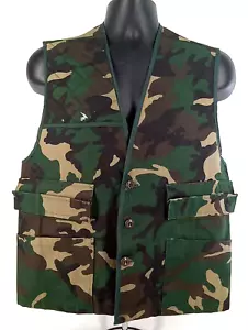GAME WINNER Sportswear Mens Padded Shoulder Camo Shooting Vest Sz L 42/44 (Read) - Picture 1 of 14