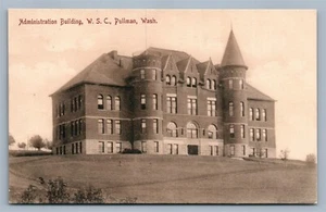 PULLMAN WA W.S.C. VERWALTUNGSGEBÄUDE ANTIKE POSTKARTE - Bild 1 von 2