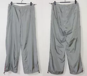 Vintage PRADA Red Tab Nylon Track Wide Pants 46 Drawstring Slacks Men's ITALY - Picture 1 of 24