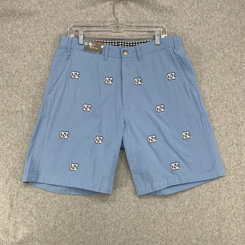 New North Carolina Tar Heels Shorts Embroidered Pennington & Bailes NWT Mens 34 Cover