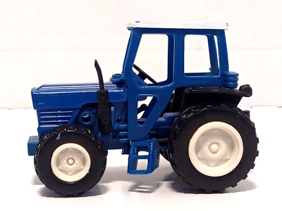 Unbranded 03072011 Toy Tractor Blue/White Plastic 1:64 Scale - Image 1 of 4