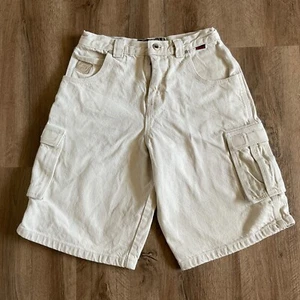 Fubu Shorts Big Kids 16 Beige Tan Cargo Utility Wide Leg Baggy Skate Urban Y2K - Picture 1 of 18