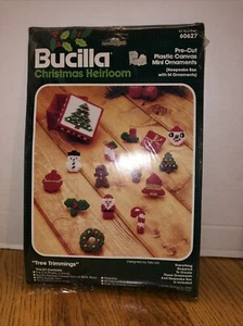 Bucilla Weihnachten Erbstück Mini Ornament Kit 60627 Kunststoff Leinwand Andenken Set - Bild 1 von 3