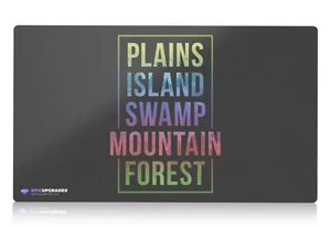 The Spectrum - Magic the Gathering Playmat MTG Plains Island Swamp Mountain Land - Picture 1 of 3