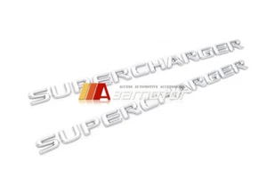 2x SUPERCARGADOR Cromo Lateral Emblema Letras Insignia Calcomanía Letra se adapta a Lexus LX IS - Imagen 1 de 1