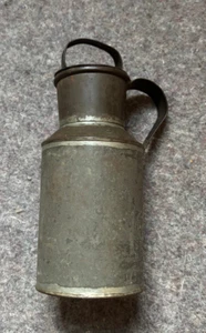 Small Antique Tin Cream Can with Handle and Lid - Picture 1 of 9