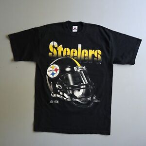Vintage Pittsburgh Steelers T Shirt Mens Large NFL Football 90s Helmet 1994 L