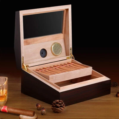 Humidor Luftbefeuchter Zigarren Aufbewahrungsbox Zigarrenschrank - Bild 1 von 4