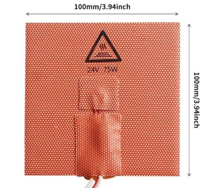 Replacement heated bed heating pad 100x100 mm 24V 75W for VONON 0 10 2 printers - Picture 1 of 8