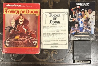 TOWER OF DOOM Mattel Intellivision RARE Game: COMPLETE w/ Manual Insert Cart Box - Image 1 of 4