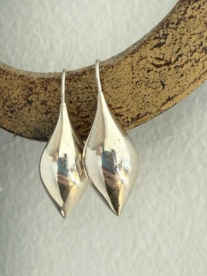 Винтажные ретро классические серьги-капли из стерлингового серебра 925 пробы с Майклом Докинзом - Изображение 1 из 4