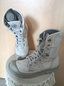 Palladium Pallabrouse Stiefel Baggy Boots Gr 39,5 Damen Segeltuch High-Top  - Bild 1 von 14