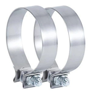 3.5 Inch Exhaust Clamp,3 1/2 Inch Narrow Exhaust Muffler Band Clamp Stainless... - Picture 1 of 6