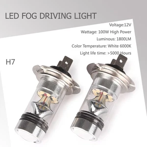 H7 6000K 100W LED 20-SMD Projector Fog Driving DRL Light Bulbs HID White po - Picture 1 of 12