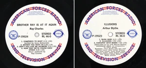 1980S AFRTS Arthur Blythe Illusions Ray Charles Armed Forces Transcription LP - Imagen 1 de 9