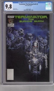 Terminator: Burning Earth 4 (1990) 9.8 CGC CON P 'Copertina e arte Alex Ross' - Foto 1 di 2
